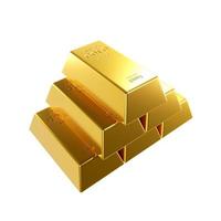 Gold bars. Money saving concept. Investing in gold. 3D Illustration. photo