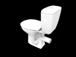 isolated seat lavatory closet toilet bathroom wc porcelain 3d illustration photo