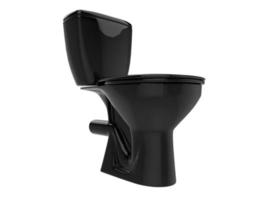 bathroom wc black porcelain sanitary water closet3d illustration photo