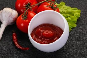 Tomato ketchup sauce photo