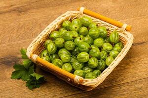 Gooseberries in the bowl photo