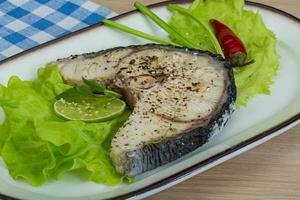 Grilled shark steak photo