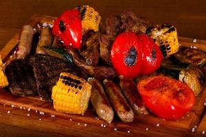 Grilled meat mix photo