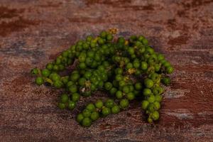 Raw fresh  green pepper corn photo