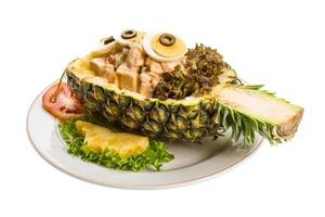 Pineapple and chiken salad photo