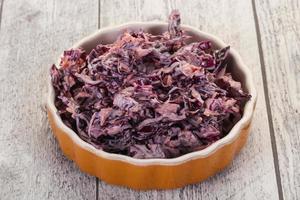 Cole slaw salad with cabbage photo
