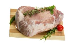 Raw pork meat photo