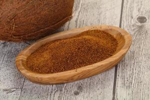 Coconut brown sugar in the bowl photo