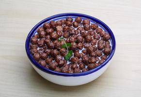 Chocolate cereal balls photo