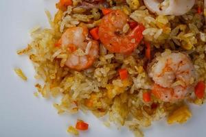 Fried rice with seafood photo