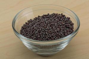 Black mustard seeds photo