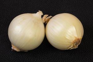 Ripe white onion photo