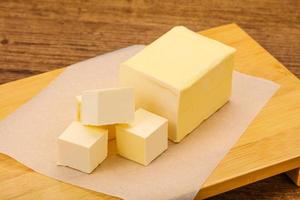 Dairy natural yellow butter piece photo