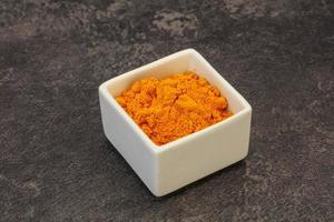 Tumeric powder in the bowl photo