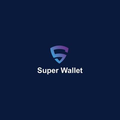 abstract initial letter S and W in the form of shield shape in blue and violet gradient color applied for crypto wallet logo design also suitable for the brand or company that have initial SW or WS