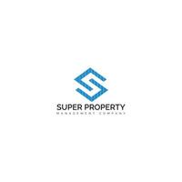 abstract initial letter S and N logo in blue strip color isolated in white background applied for property management logo design also suitable for the brand or company that has initial name NS or SN vector