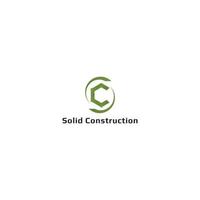 abstract initial letter C and S in green color isolated in white background applied for green construction logo design also suitable for the brands or companies that have initial name CS or SC vector