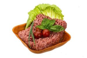 Stuffed raw meat photo