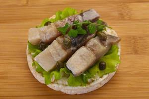 Snack with herring photo
