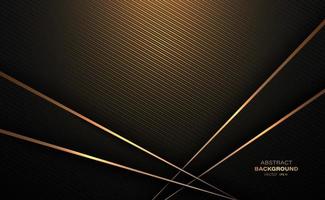 Black and gold lines stripe abstract background. Vector illustration