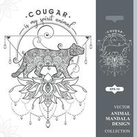 Cougar is My Spirit Animal Design