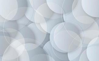 Geometric white and gray color with circle lines abstract background. Vector illustration