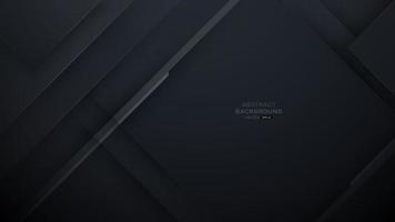 Abstract black background with lines and shadow vector