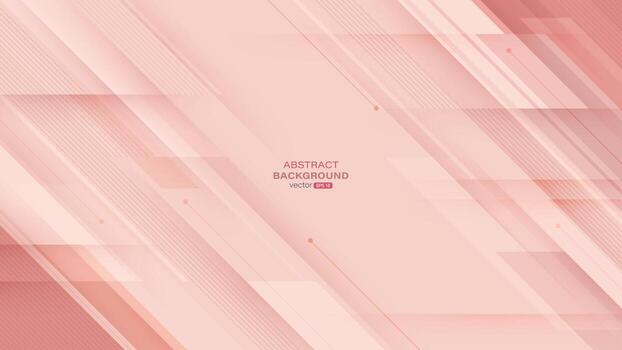diagonal geométrica abstracta con líneas superpuestas sobre fondo rosa. ilustración vectorial vector