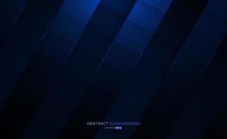 Geometric abstract background. Dark blue sliced surface. Vector illustration