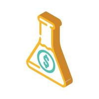 science business intelligence isometric icon vector illustration