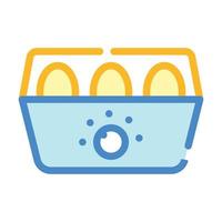 egg cooker color icon vector symbol illustration