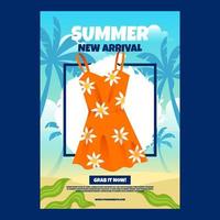 Summer New Arrival Poster vector