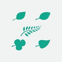 Tree leaf vector and green logo design friendly concept