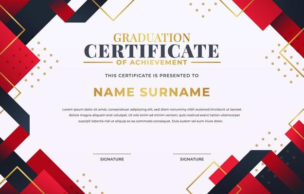 Graduation Certificate Background Template