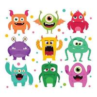 Monsters Character Collection vector