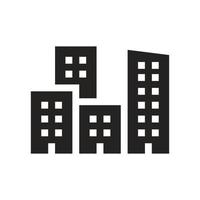 Ilustración de icono de edificio urbano, ciudad. vector