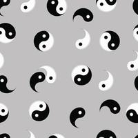 símbolo de ilustración yin yang para el fondo vector