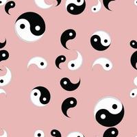 illustration symbol yin yang for background vector