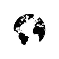 earth, globe icon vector logo illustration. Suitable for Web Design, Logo, Application.