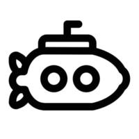 submarine icon illustration. vector design is very suitable for logos, websites, apps, banners.