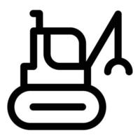 excavator vehicle icon illustration. vector design is very suitable for logos, websites, apps, banners.