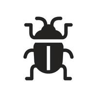 beetle icon illustration vector