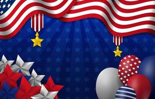 4th of July Festivity Background vector