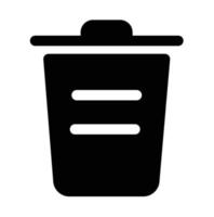 trash can icon illustration. vector design is very suitable for logos, websites, apps, banners.