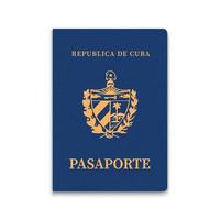 Passport of Cuba. Citizen ID template. for your design vector