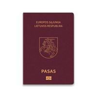 Passport of Lithuania vector