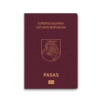 pasaporte de lituania vector