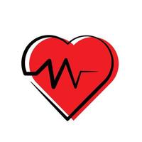 ilustración del icono de salud del corazón. diseños vectoriales que son adecuados para sitios web, aplicaciones y más. vector