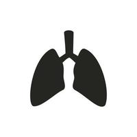 ilustración del icono de pulmón. diseño vectorial adecuado para sitios web, aplicaciones. vector