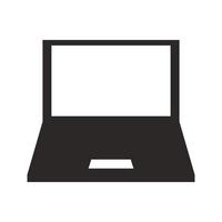 laptop icon vector logo illustration. Suitable for Web Design, Logo, Application.